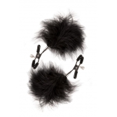 Зажимы для сосков с пухом FEATHERED NIPPLE CLAMPS - Blush Novelties - купить с доставкой в Балашихе