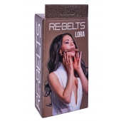 Кляп-трензель Lora с металлическими кольцами - Rebelts - купить с доставкой в Балашихе