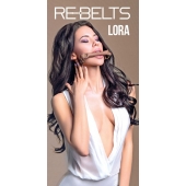 Кляп-трензель Lora с металлическими кольцами - Rebelts - купить с доставкой в Балашихе