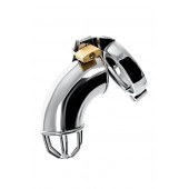 Серебристый мужской пояс верности TOYFA Metal - ToyFa - купить с доставкой в Балашихе