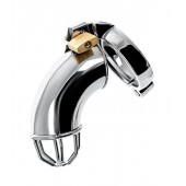 Серебристый мужской пояс верности TOYFA Metal - ToyFa - купить с доставкой в Балашихе