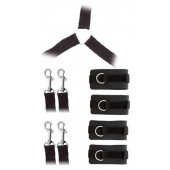 Комплект наручников и поножей LUXURIOUS BED RESTRAINT CUFF SET - Blush Novelties - купить с доставкой в Балашихе