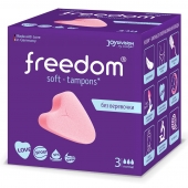 Женские гигиенические тампоны без веревочки FREEDOM normal - 3 шт. - Freedom - купить с доставкой в Балашихе