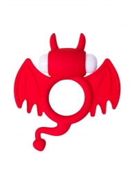 Красное эрекционное кольцо на пенис JOS COCKY DEVIL - JOS - в Балашихе купить с доставкой
