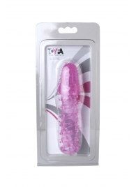 Розовая насадка с нежными шипами - 13,5 см. - Toyfa Basic - в Балашихе купить с доставкой