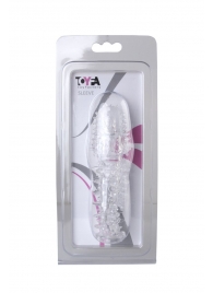 Прозрачная насадка с шишечками и шипами - 13,5 см. - Toyfa Basic - в Балашихе купить с доставкой