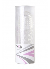 Прозрачная закрытая гелевая насадка - 13,5 см. - Toyfa Basic - в Балашихе купить с доставкой