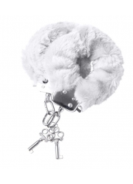 Наручники с белой меховой опушкой - ToyFa - купить с доставкой в Балашихе