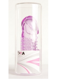 Фиолетовая насадка с коготком и шипами - 13 см. - Toyfa Basic - в Балашихе купить с доставкой