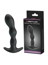 Черный анальный стимулятор простаты с вибрацией Special Anal Massager - 14,5 см. - Baile - в Балашихе купить с доставкой
