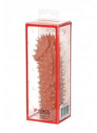 Телесная насадка на фаллос с имитацией шипов KOKOS Extreme Sleeve 07 - 14,7 см. - KOKOS - в Балашихе купить с доставкой