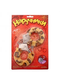 Металлические наручники с леопардовой плюшевой отделкой - Сима-Ленд - купить с доставкой в Балашихе