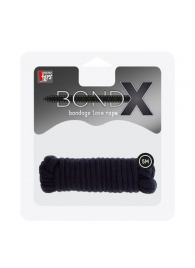 Чёрная веревка для связывания BONDX LOVE ROPE - 5 м. - Dream Toys - купить с доставкой в Балашихе