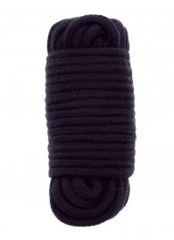 Черная веревка для связывания BONDX LOVE ROPE - 10 м. - Dream Toys - купить с доставкой в Балашихе