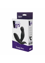 Черный вибромассажер простаты PROSTATE HERO - Dream Toys - в Балашихе купить с доставкой