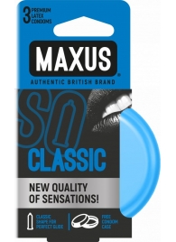 Классические презервативы в железном кейсе MAXUS Classic - 3 шт. - Maxus - купить с доставкой в Балашихе
