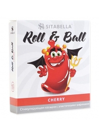 Стимулирующий презерватив-насадка Roll   Ball Cherry - Sitabella - купить с доставкой в Балашихе