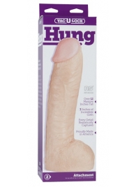 Огромная насадка-реалистик Vac-U-Lock Realistic Hung - 31,7 см. - Doc Johnson - купить с доставкой в Балашихе