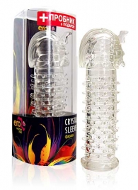 Закрытая прозрачная насадка на пенис Crystal Sleeve Faraon - 13,5 см. - Erowoman-Eroman - в Балашихе купить с доставкой