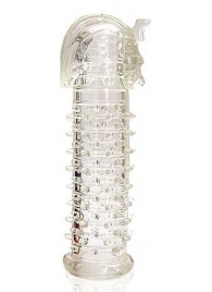 Закрытая прозрачная насадка на пенис Crystal Sleeve Faraon - 13,5 см. - Erowoman-Eroman - в Балашихе купить с доставкой