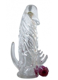 Закрытая прозрачная вибронасадка на пенис Crystal Sleeve Vibe - Erowoman-Eroman - в Балашихе купить с доставкой