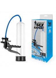 Прозрачная вакуумная помпа Sex Expert с ручным насосом - Sex Expert - в Балашихе купить с доставкой