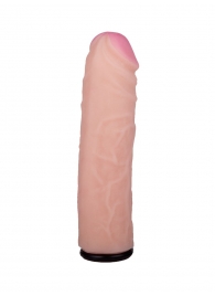 Черный пояс-трусики с насадкой  Гламур Dana  - 15,5 см. - LOVETOY (А-Полимер) - купить с доставкой в Балашихе
