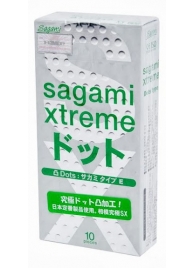 Презервативы Sagami Xtreme Type-E с точками - 10 шт. - Sagami - купить с доставкой в Балашихе