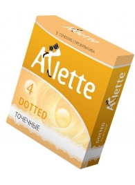 Презервативы Arlette Dotted с точечной текстурой - 3 шт. - Arlette - купить с доставкой в Балашихе