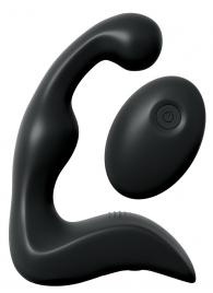 Черный вибромассажер простаты с пультом ДУ Control P-Spot Pro - Pipedream - в Балашихе купить с доставкой