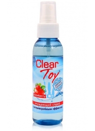 Очищающий спрей для игрушек CLEAR TOY Strawberry - 100 мл. - Биоритм - купить с доставкой в Балашихе