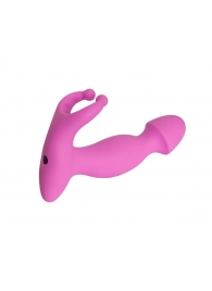 Розовый стимулятор простаты с усиками - 15 см. - 4sexdreaM - в Балашихе купить с доставкой