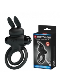 Черное эрекционное кольцо с вибростимуляцией клитора Vibrant Penis Ring III - Baile - в Балашихе купить с доставкой