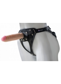 Универсальный мягкий пояс с насадкой Hard brutal BDSM-КОНСУЛ - 17 см. - LOVETOY (А-Полимер) - купить с доставкой в Балашихе