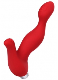 Красный силиконовый вибростимулятор простаты Proman - 12,5 см. - ToyFa - в Балашихе купить с доставкой