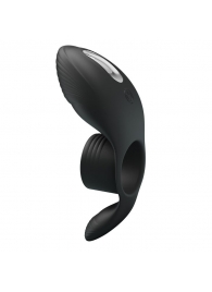 Черное кольцо на пенис с вибрацией Vibration Penis Sleeve - Baile - в Балашихе купить с доставкой
