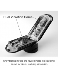 Черный мастурбатор Flip Zero с вибрацией - Tenga - в Балашихе купить с доставкой