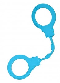 Голубые силиконовые наручники A-Toys без ключа - A-toys - купить с доставкой в Балашихе