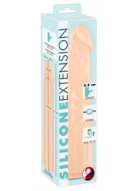 Телесная насадка-удлинитель Silicone Extension - 19 см. - Orion - в Балашихе купить с доставкой