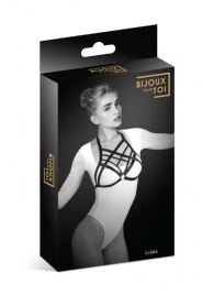 Черная упряжь на грудь Clara - Bijoux Pour Toi - купить с доставкой в Балашихе