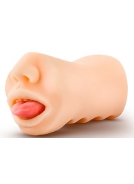 Телесный мастурбатор-ротик с язычком Oral Anne - Blush Novelties - в Балашихе купить с доставкой