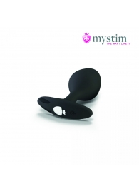 Черная пробка Mystim Rocking Vibe S с возможностью подключения к электростимулятору - 9,7 см. - MyStim - купить с доставкой в Балашихе