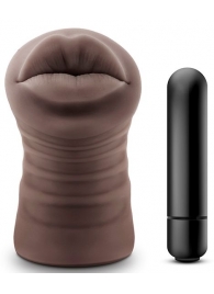 Коричневый мастурбатор-ротик Renee - Blush Novelties - в Балашихе купить с доставкой