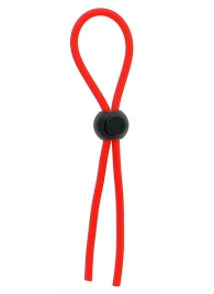 Красное эрекционное лассо с одной бусиной-утяжкой STRETCHY THIN LASSO - Dream Toys - в Балашихе купить с доставкой