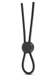 Черное силиконовое лассо на пенис SILICONE LOOP COCK RING - Blush Novelties - в Балашихе купить с доставкой