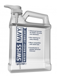 Канистра лубриканта Swiss Navy Water Based Lube на водной основе - 3,8 л. - Swiss navy - купить с доставкой в Балашихе