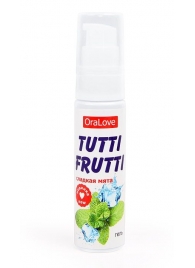 Гель-смазка Tutti-frutti со вкусом сладкой мяты - 30 гр. - Биоритм - купить с доставкой в Балашихе