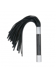 Черная плеть Easytoys Flogger With Metal Grip - 38 см. - Easy toys - купить с доставкой в Балашихе