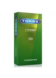Текстурированные презервативы Torex  С точками  - 12 шт. - Torex - купить с доставкой в Балашихе