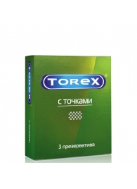 Текстурированные презервативы Torex  С точками  - 3 шт. - Torex - купить с доставкой в Балашихе